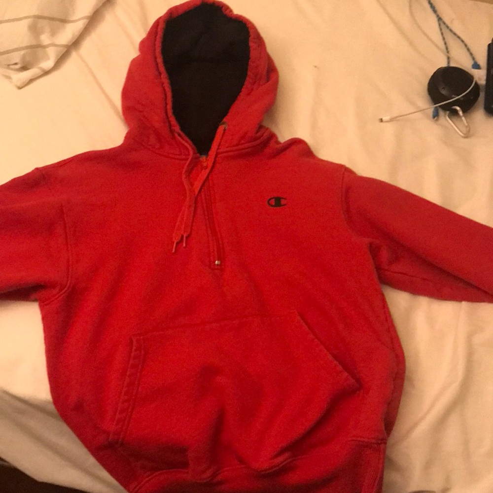 Red Champion Hoodie